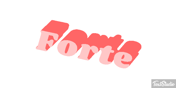 Forte Texteffekt