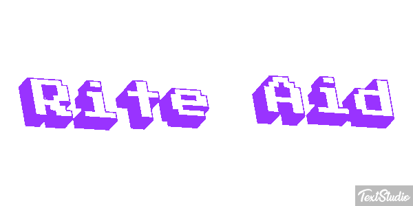 Rite Aid Text effect