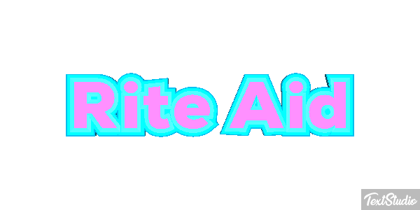Rite Aid Text effect