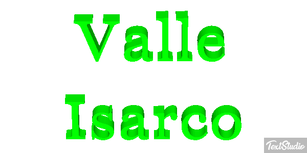 Valle Isarco Tekst effect