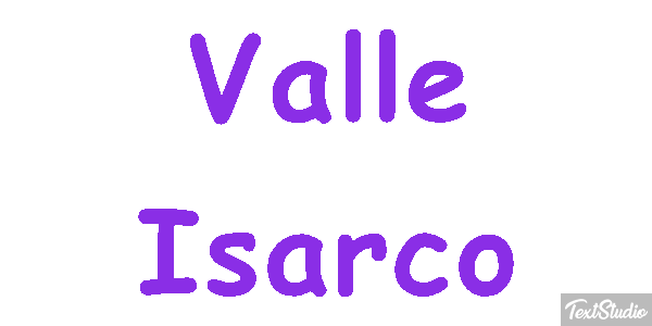 Valle Isarco Tekst effect