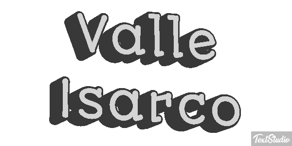 Valle Isarco Tekst effect