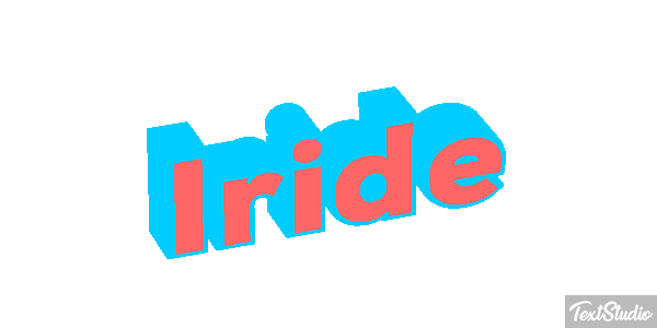 Iride Text effect
