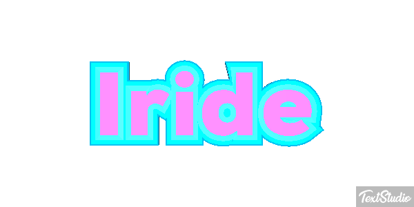 Iride Text effect