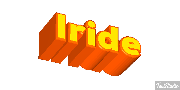 Iride Text effect