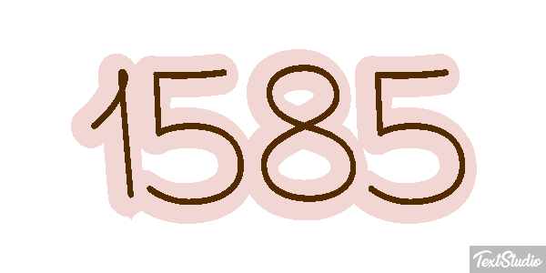 1585 Text effect