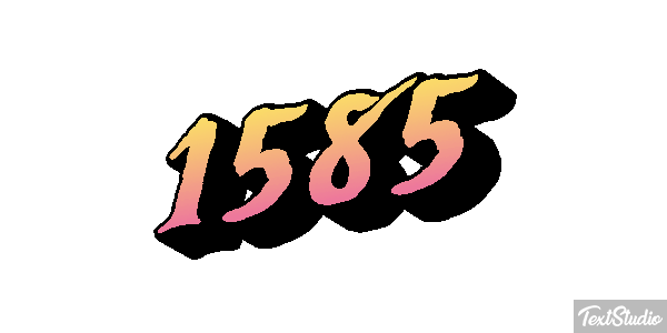 1585 Text effect