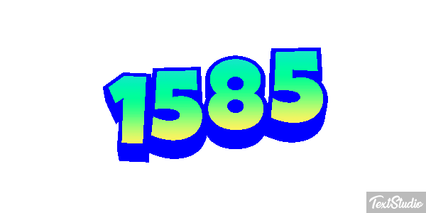 1585 Text effect