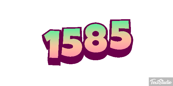 1585 Text effect