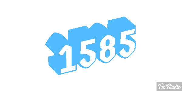 1585 Text effect