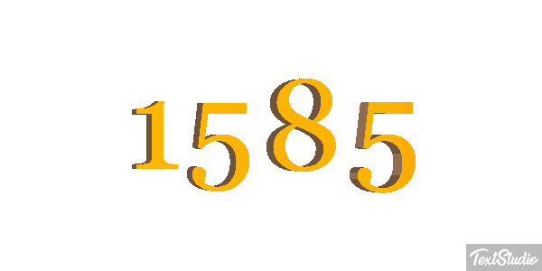 1585 Text effect
