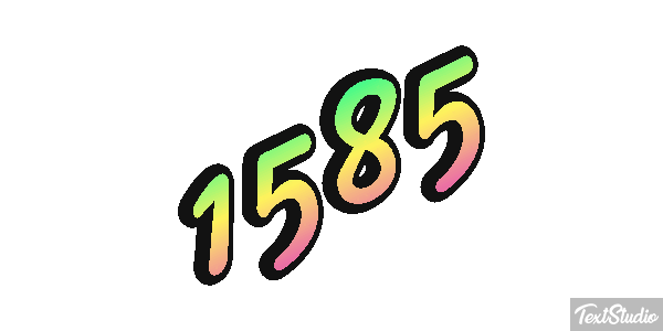 1585 Text effect
