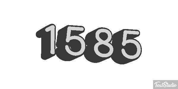 1585 Text effect