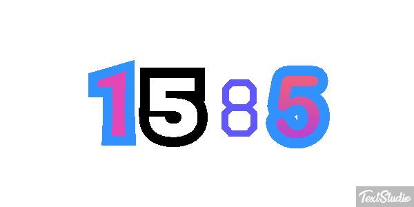 1585 Text effect
