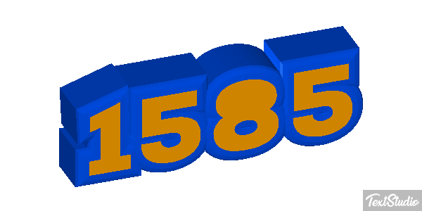 1585 Text effect