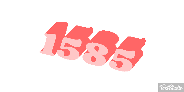 1585 Text effect