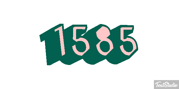1585 Text effect