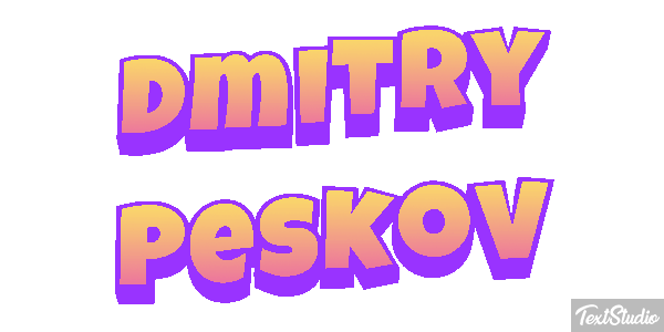 Dmitry Peskov Efeito do texto