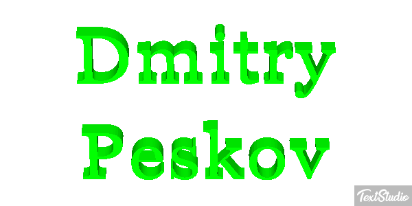 Dmitry Peskov Efeito do texto
