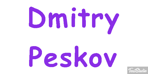 Dmitry Peskov Efeito do texto