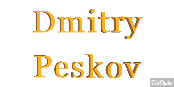 Dmitry Peskov Efeito do texto