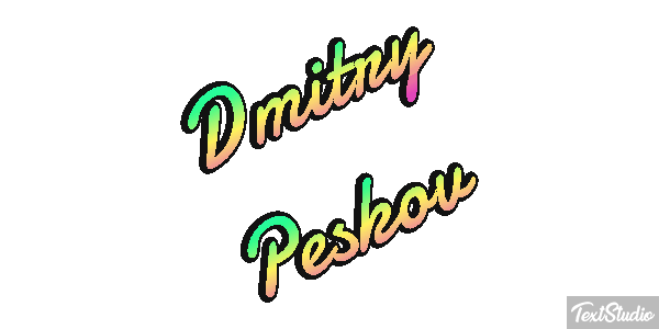 Dmitry Peskov Efeito do texto