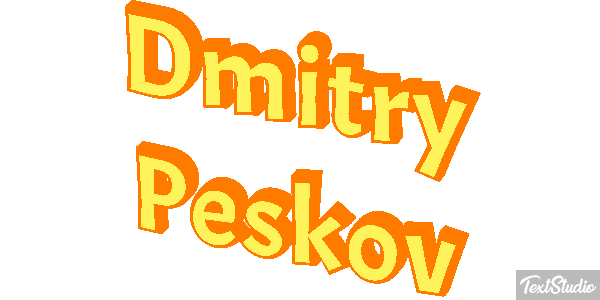 Dmitry Peskov Efeito do texto