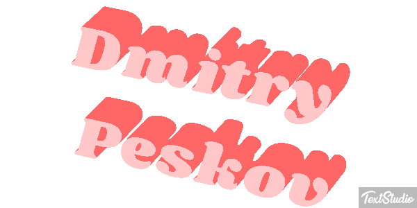 Dmitry Peskov Efeito do texto