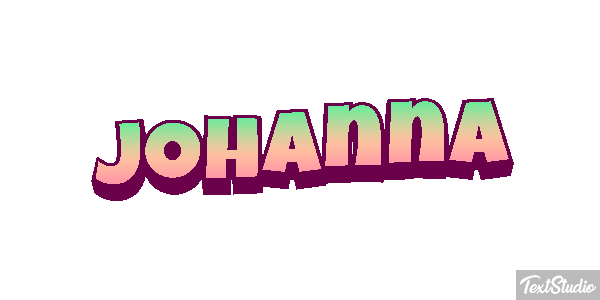 Johanna Text effect
