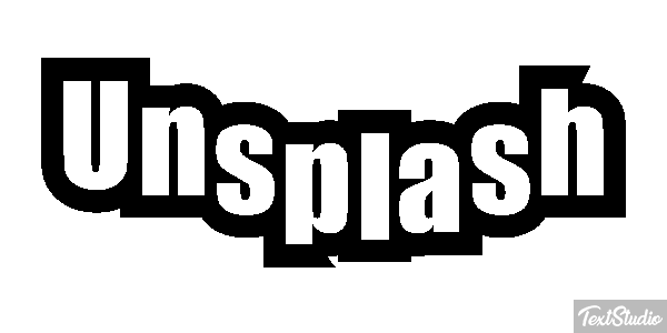 Unsplash Metin efekti