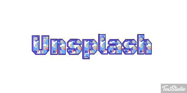 Unsplash Metin efekti