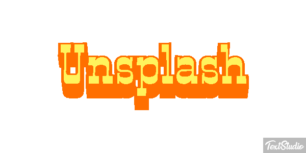 Unsplash Metin efekti