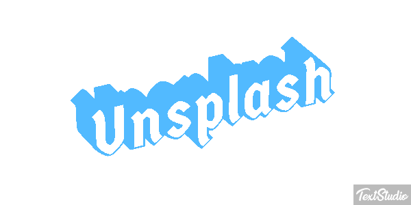 Unsplash Metin efekti
