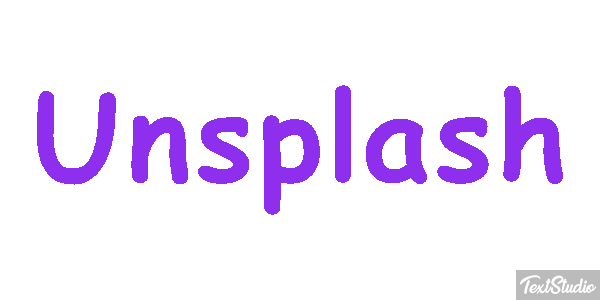 Unsplash Metin efekti