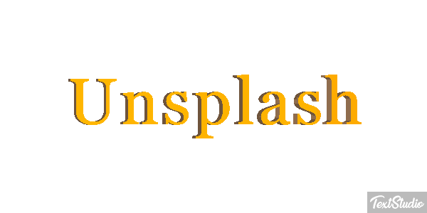 Unsplash Metin efekti