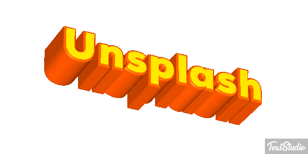 Unsplash Metin efekti