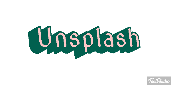 Unsplash Metin efekti