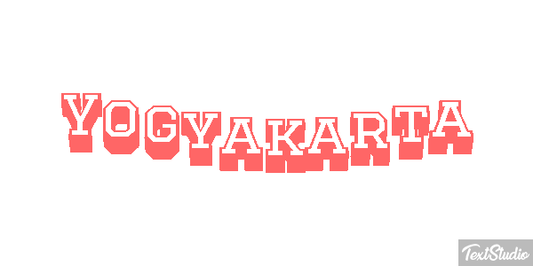Yogyakarta テキスト効果