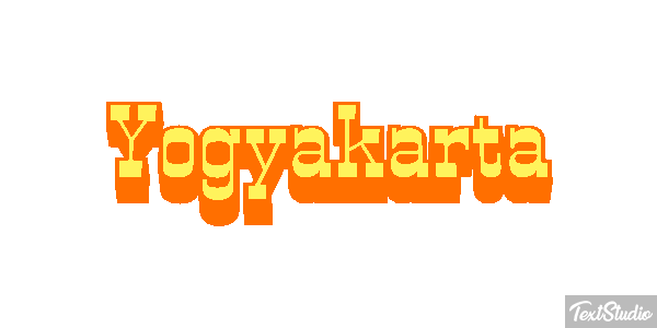 Yogyakarta テキスト効果