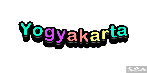 Yogyakarta テキスト効果