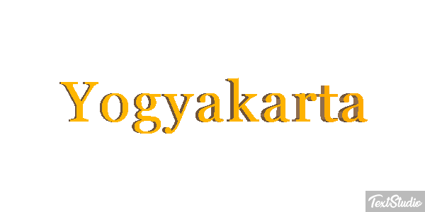 Yogyakarta テキスト効果