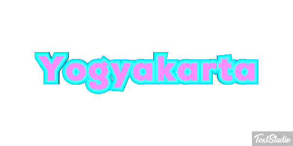 Yogyakarta テキスト効果