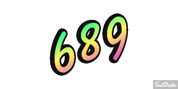 689 Efekt tekstowy