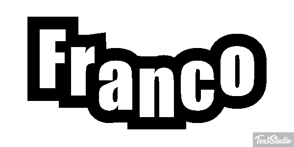 Franco Efecto de texto