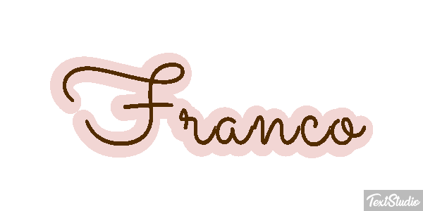 Franco Efecto de texto