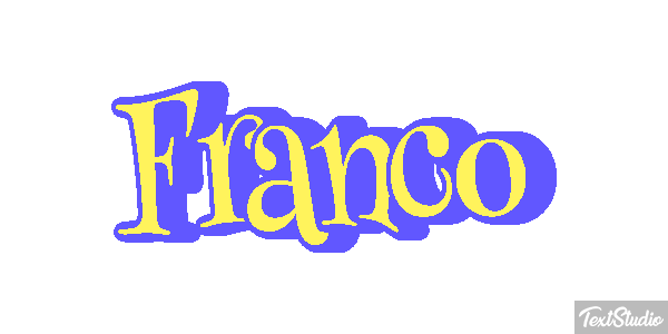 Franco Efecto de texto