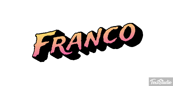 Franco Efecto de texto