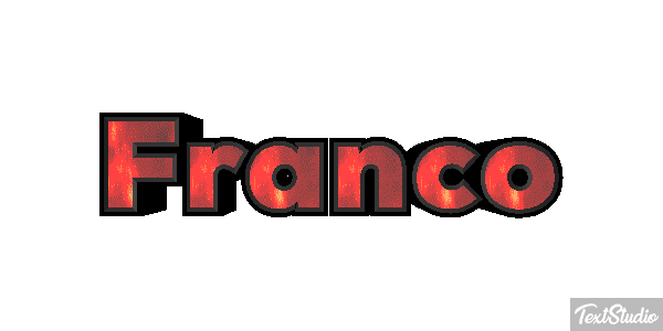 Franco Efecto de texto