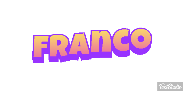 Franco Efecto de texto