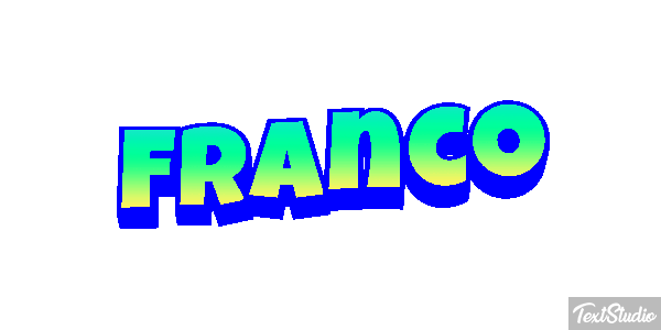 Franco Efecto de texto